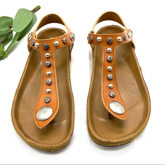 Isabel Marant Enore Flower Studded Sandals size 37.5 - Picture 3 of 13